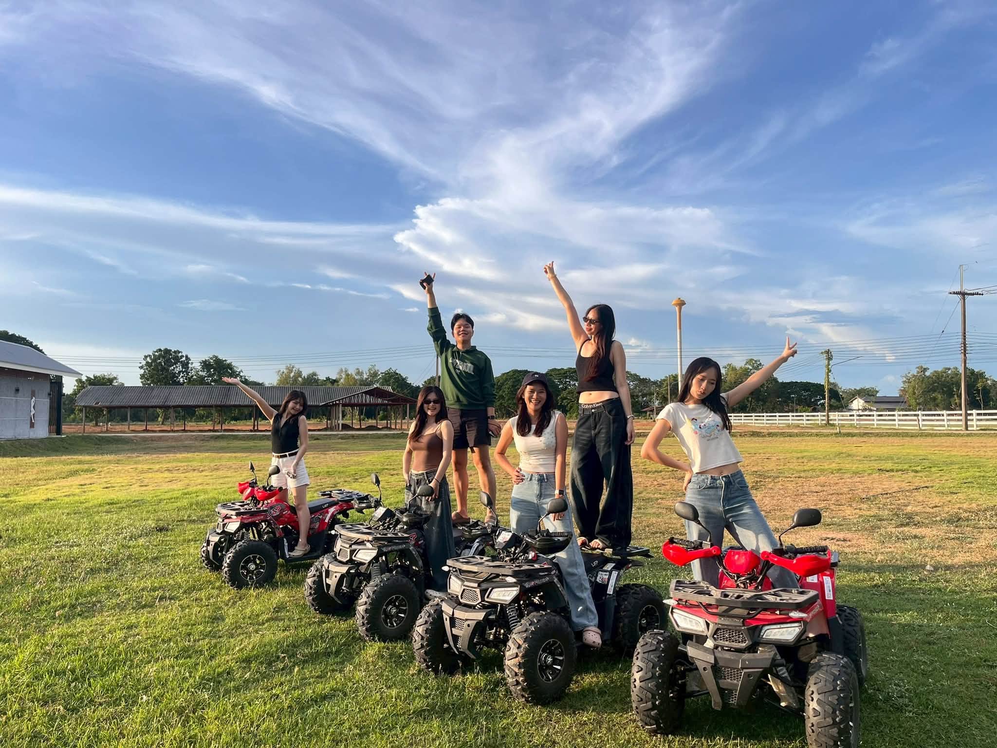 กิจกรรมขับรถ ATV ที่ฟาร์มมหาวิทยาลัยมหาสารคาม